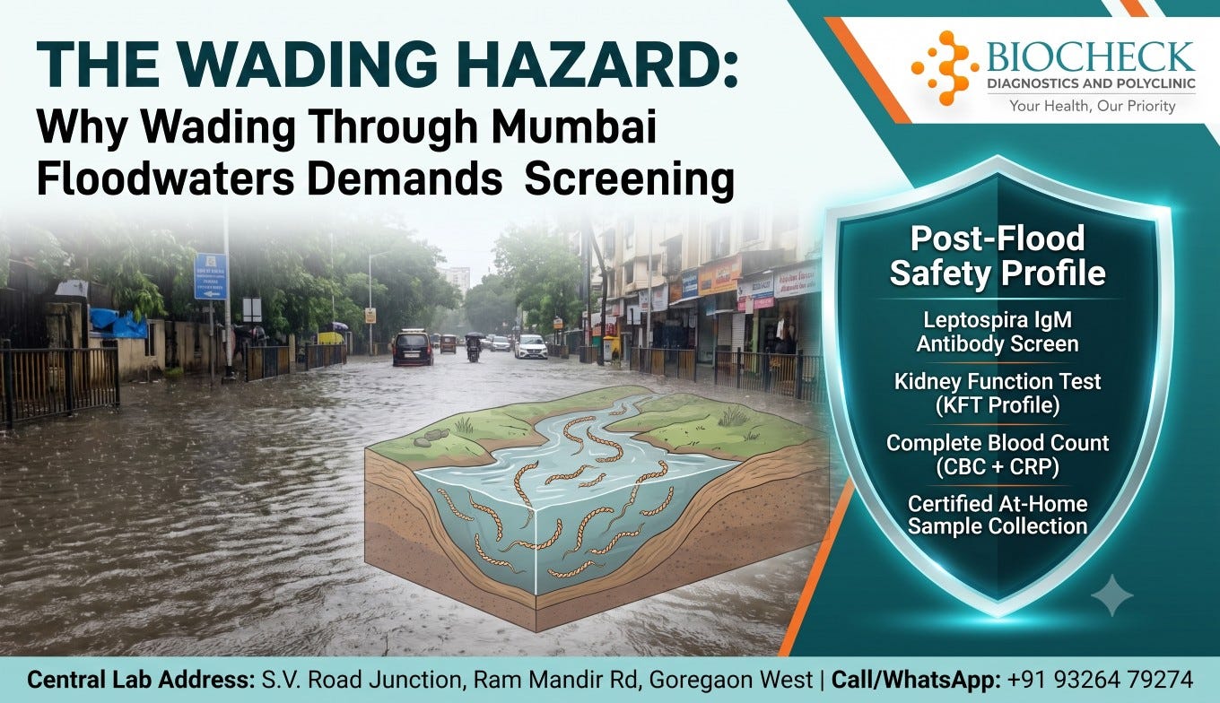 🚨 Waded Through Mumbai Floodwaters? Don’t Wait for Symptoms.