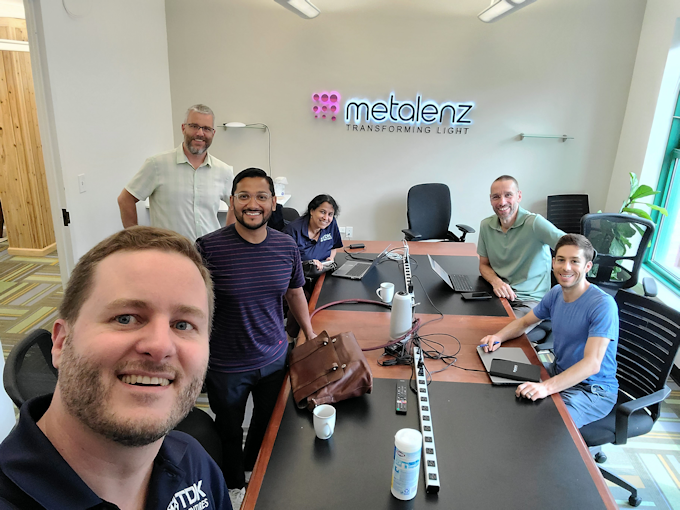 Photo of TDK Ventures Team Members Visiting Metalenz