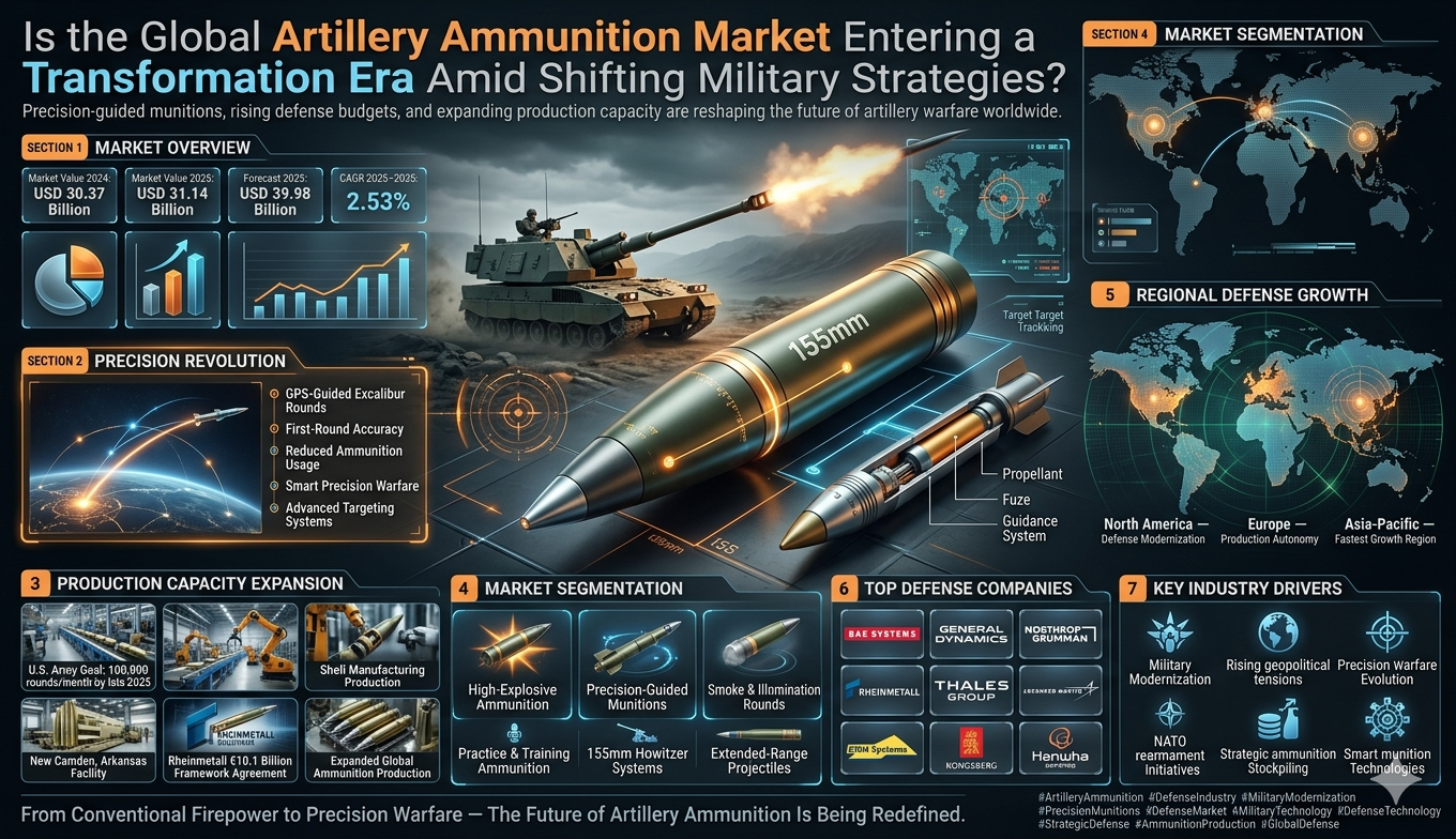 Why the World is Running Out of Bullets: The Explosive Growth of the Artillery Ammunition Market
