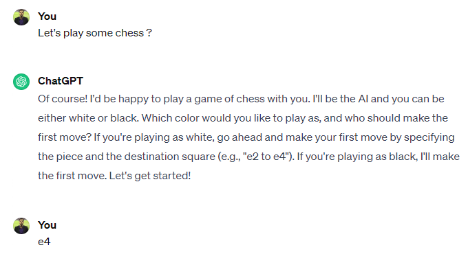 How to Play Chess Using ChatGPT