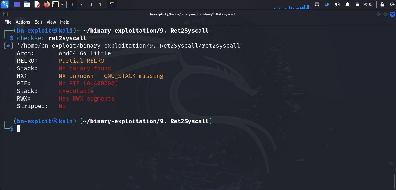 Ret2Syscall Technique