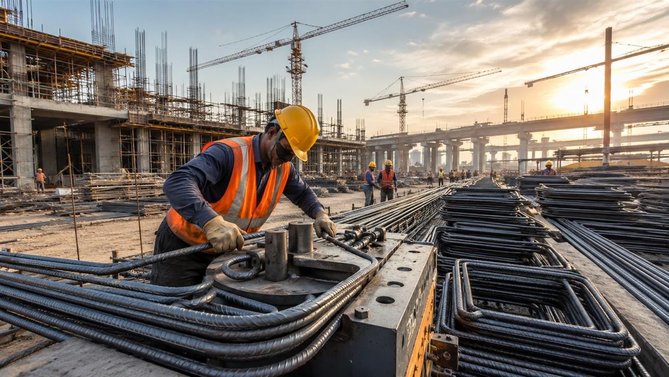 Bulk Bar Bending Works for Builders and Infrastructure Companies