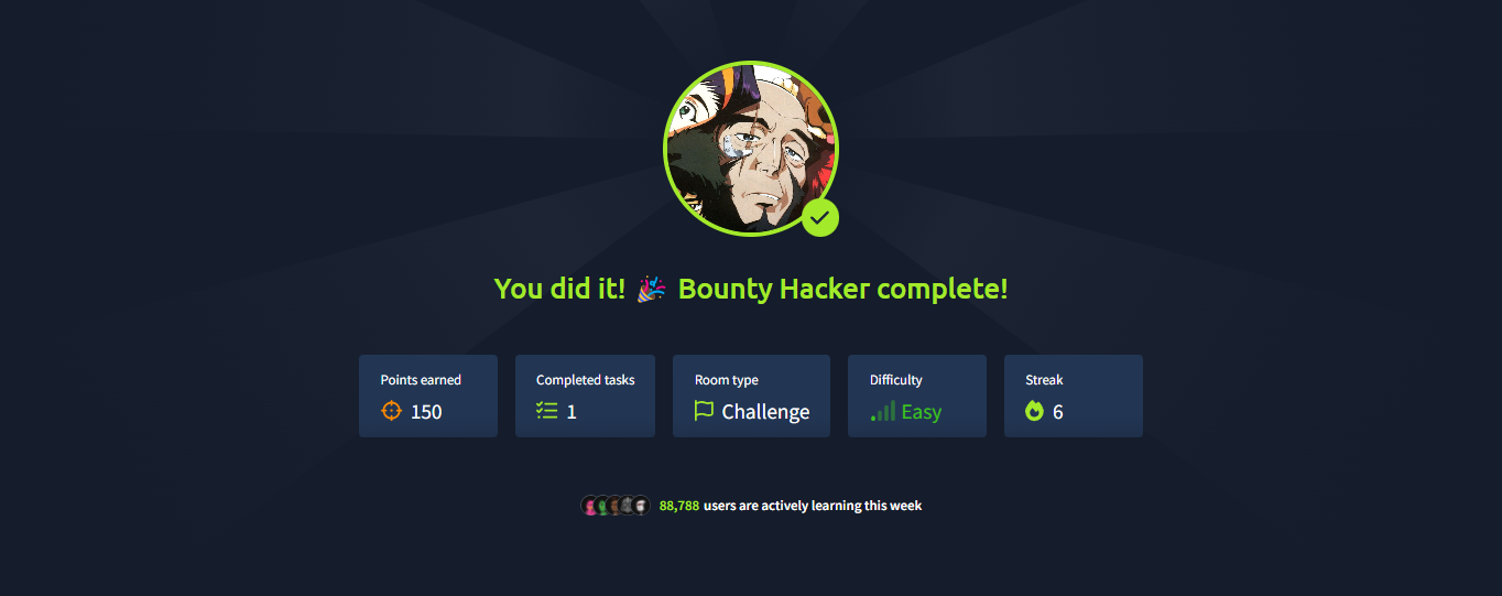 TryHackme Room — Bounty Hacker Writeup