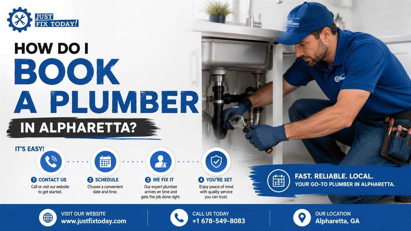 How Do I Book a Plumber in Alpharetta?