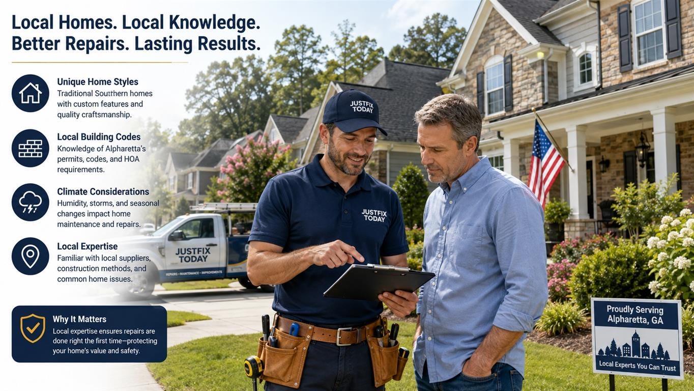 What Makes Alpharetta Homes Different — and Why Repairs Require Local Expertise