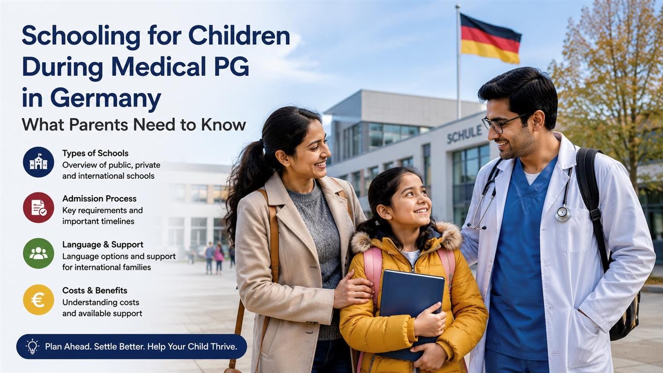 Schooling for Children During Medical PG in Germany — What Parents Need to Know
