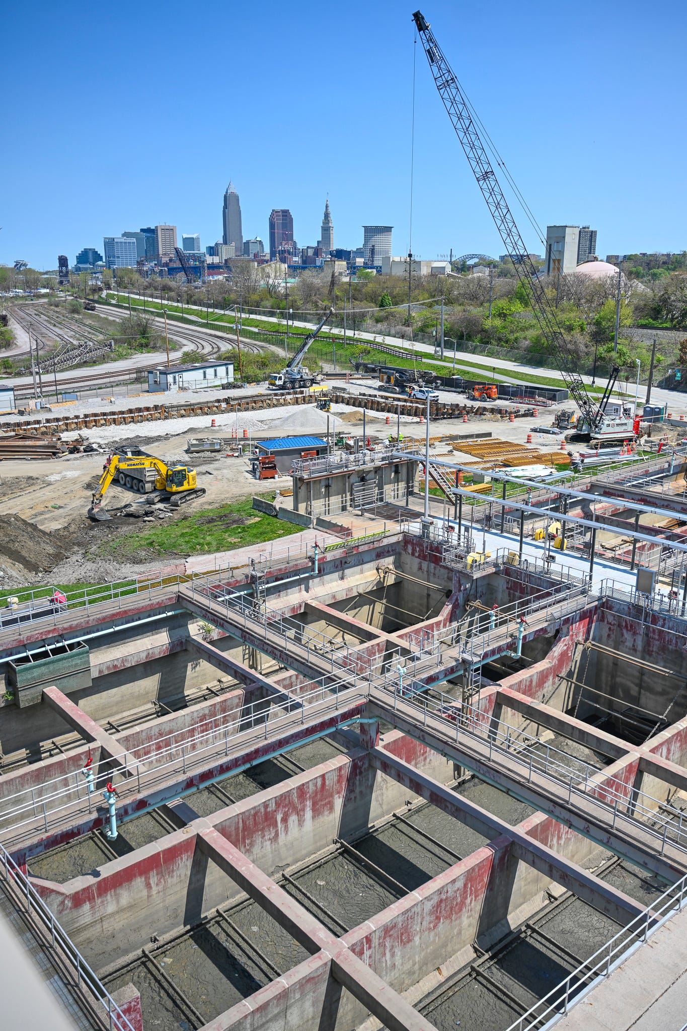 Constuction of the Westerly Chemically Enhanced High Rate Treatment project.