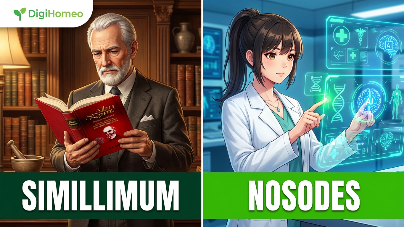 DigiHomeo AI Update: Polychrest / Simillimum, Nosodes, Sarcodes, Intercurrent Remedies & Tissue…