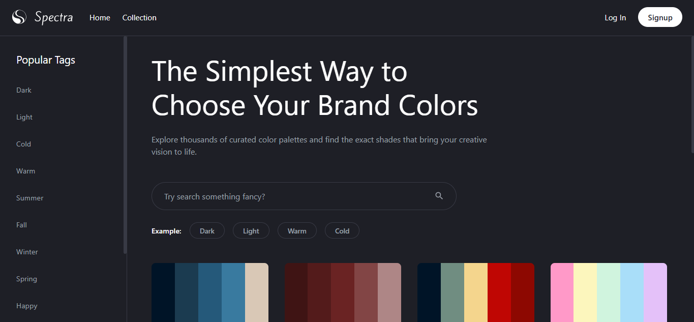 Pemrograman Web 2 — Desain Web Color Pallette Spectra
