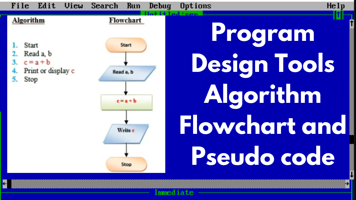 Program Design Tools Algorithm Flowchart and Pseudo code