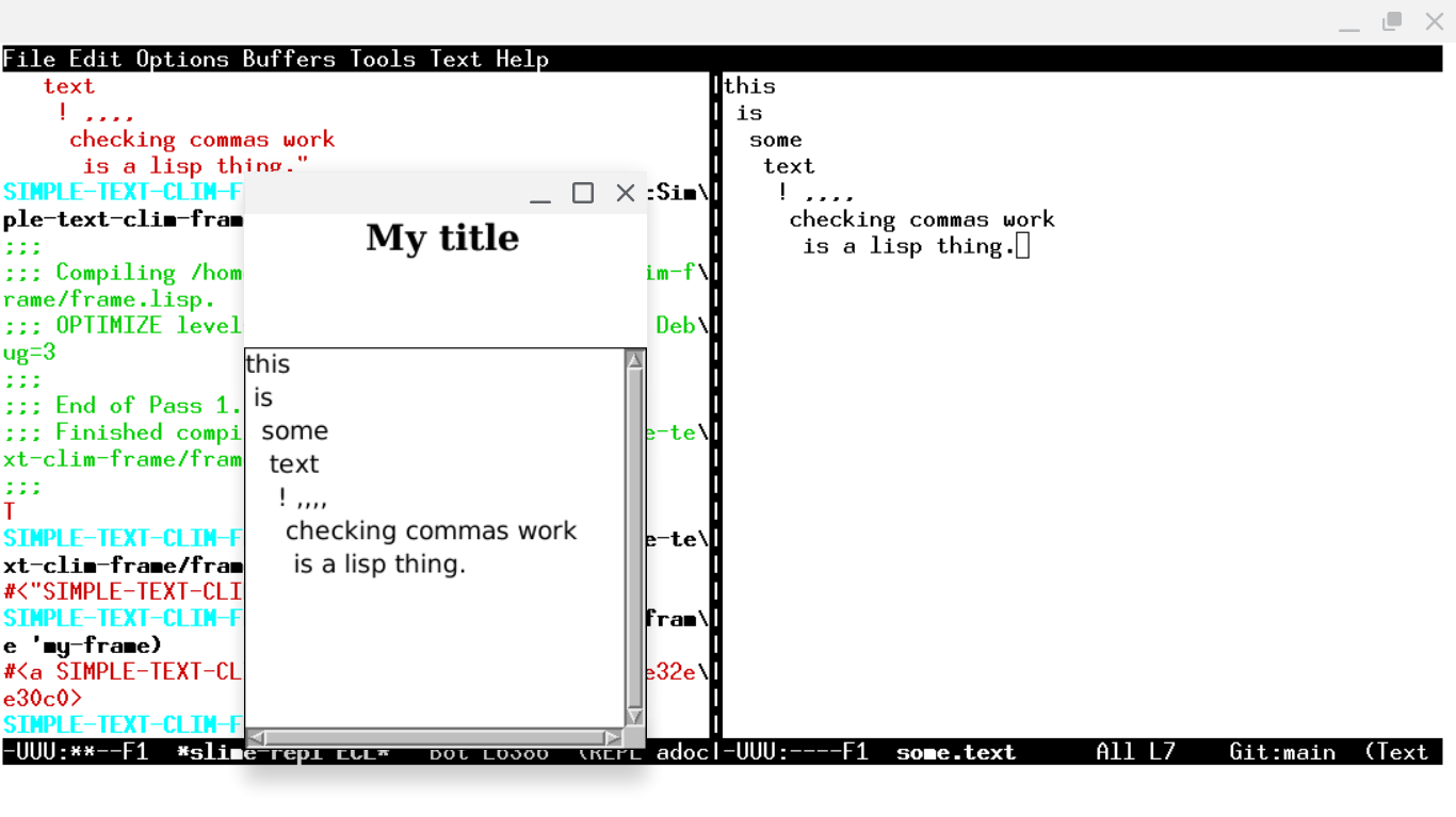 Simple zine text example + Zine synthesis!