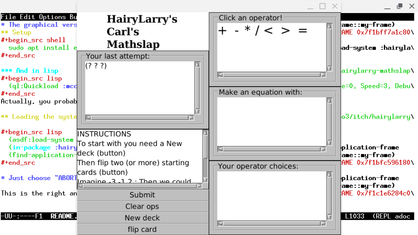 Simple and hairy zine text and games