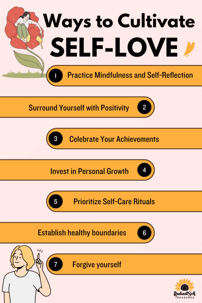 Image result for 6 Ways To Practice Self-Love and Self-Growth infographics