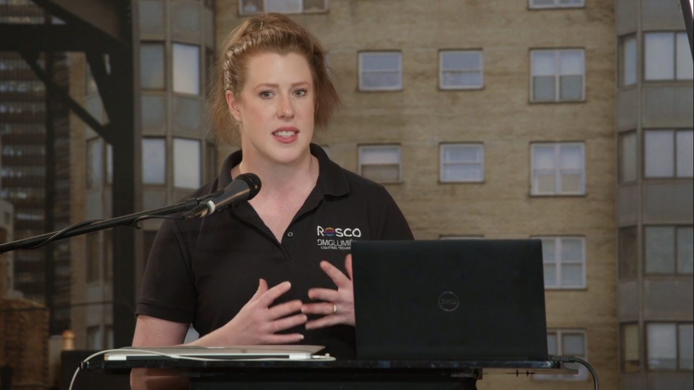 Emily Stadulis of DMG Lumiére by Rosco | Interview snippets from NAB BuZZ 2019 podcasts with Larry…
