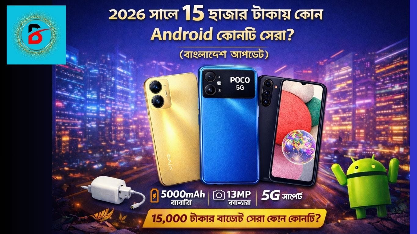 ২০২৬ সালে ১৫ হাজার টাকায় কোন Android ফোনটি সেরা? (বাংলাদেশ আপডেট)