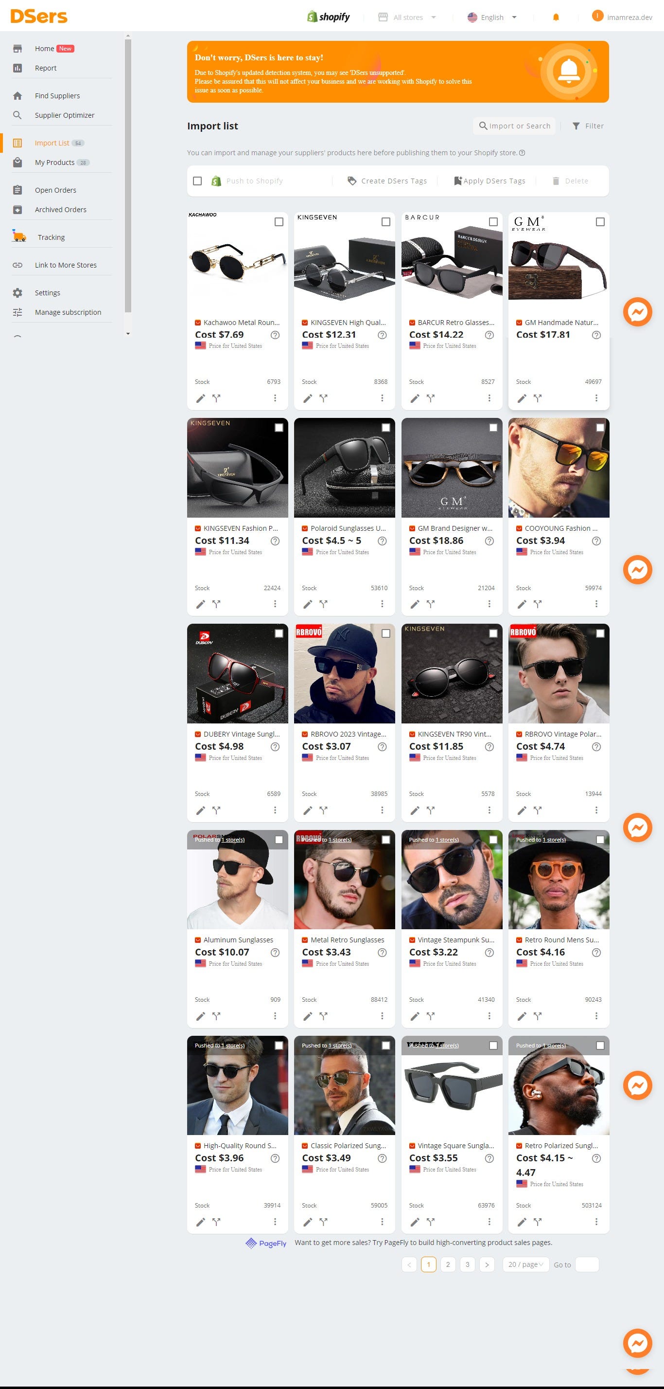 Shopify Product Import from other stores using Dsers app