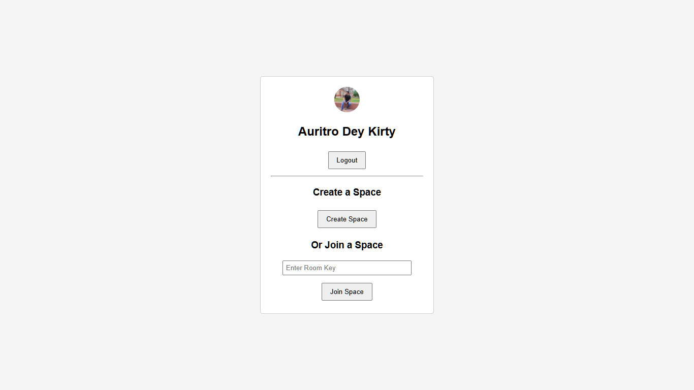 THE LOGIN AND DASHBOARD UI