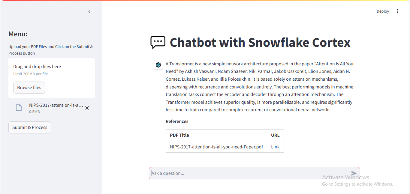 From Static to Interactive: Chatting with PDFs Using LangChain and Snowflake AI
