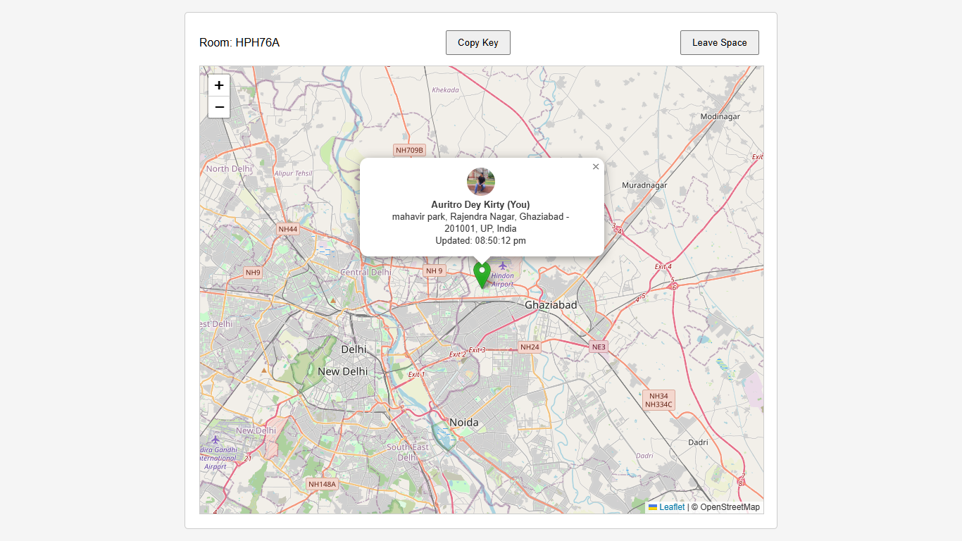 THE MAP AND TRACKER UI