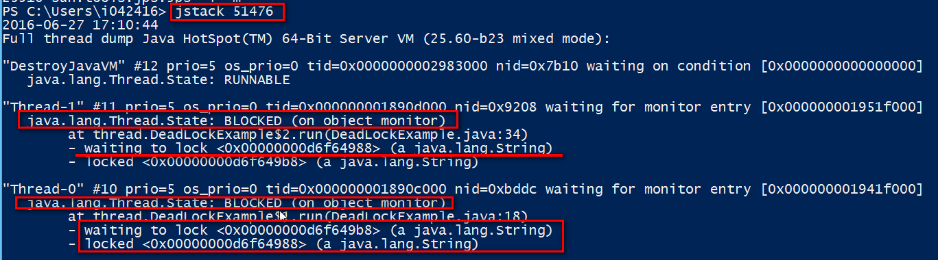 Utilities to collect java process thread dump