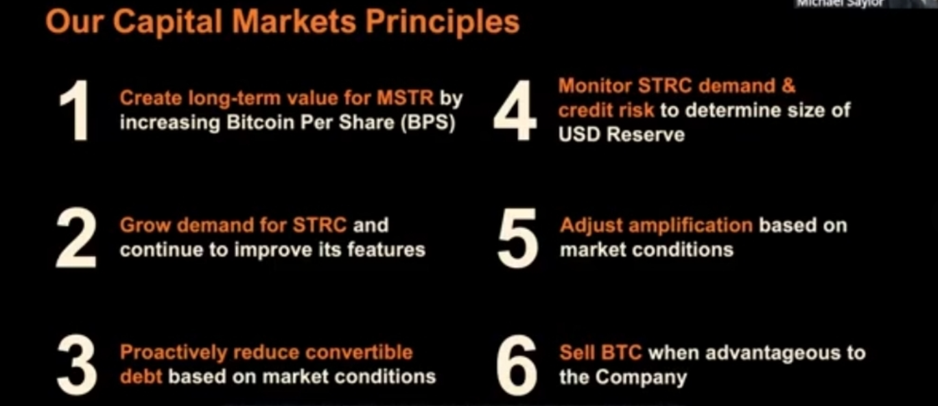 MSTR’s principles. One of my favorite slides — very clear direction if you understand their business.