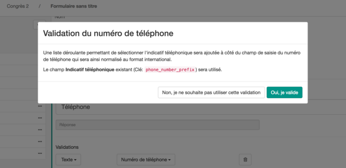 Nouveau : Validation des numéros de téléphone | by Tristan Verdier |  Eventmaker