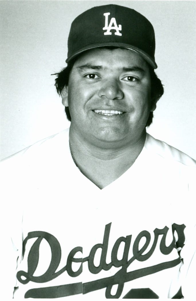 Fernando Valenzuela 1981 Los Angeles Dodgers Grey Road Jersey w