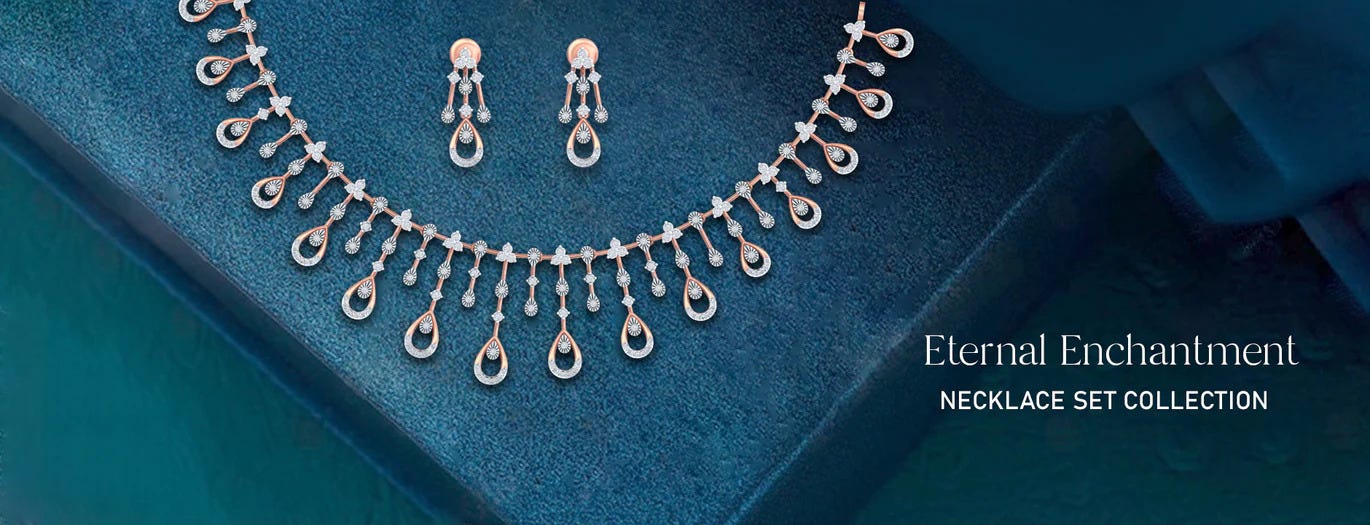 Buy Diamond Necklace Set for Women Online