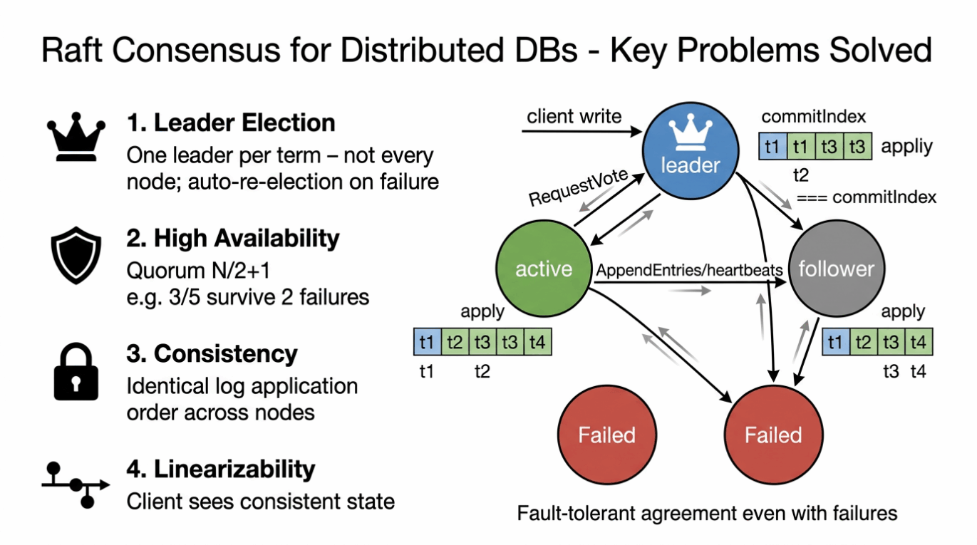 Raft — consensus algorithm for fault-tolerant systems