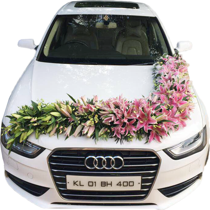 Decorate Your Wedding Car with Fresh Flowers — Blooms Only