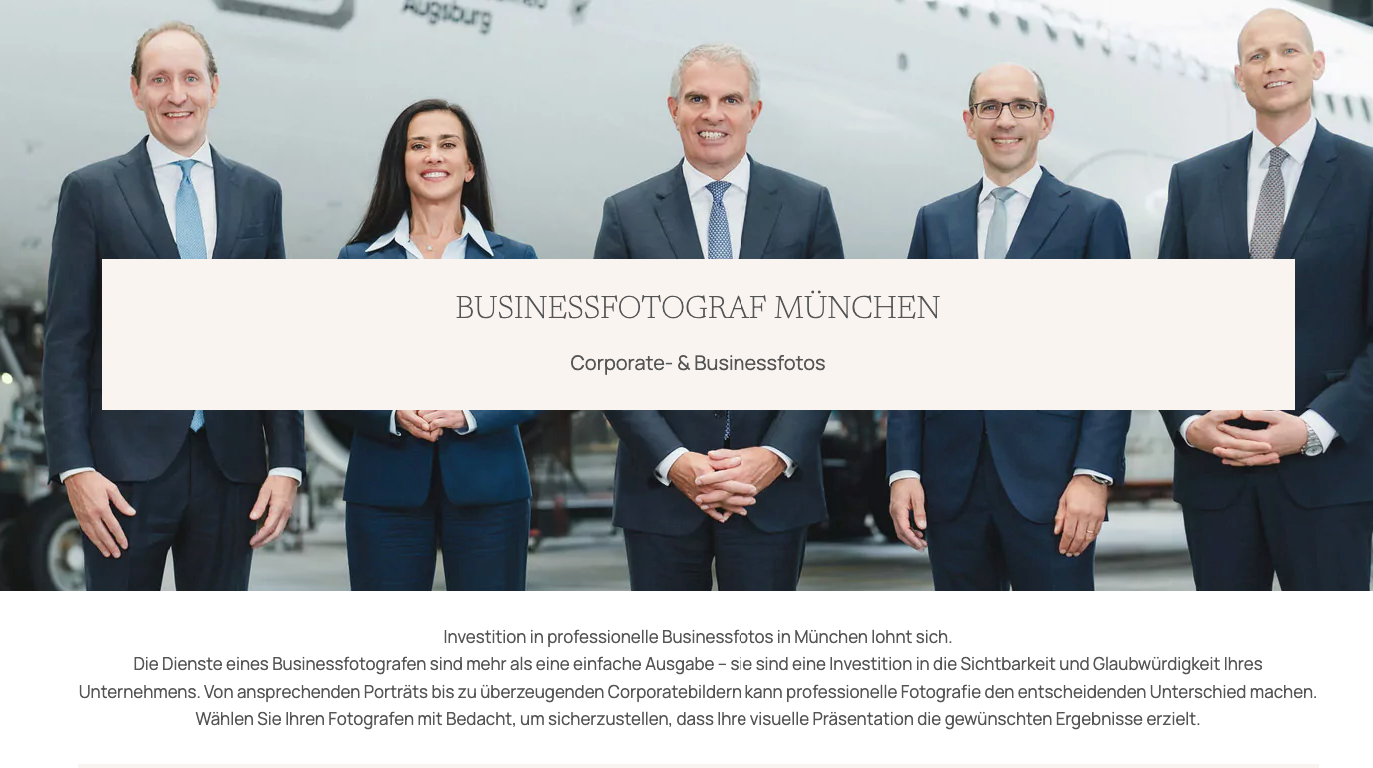 Business Fotografie in München