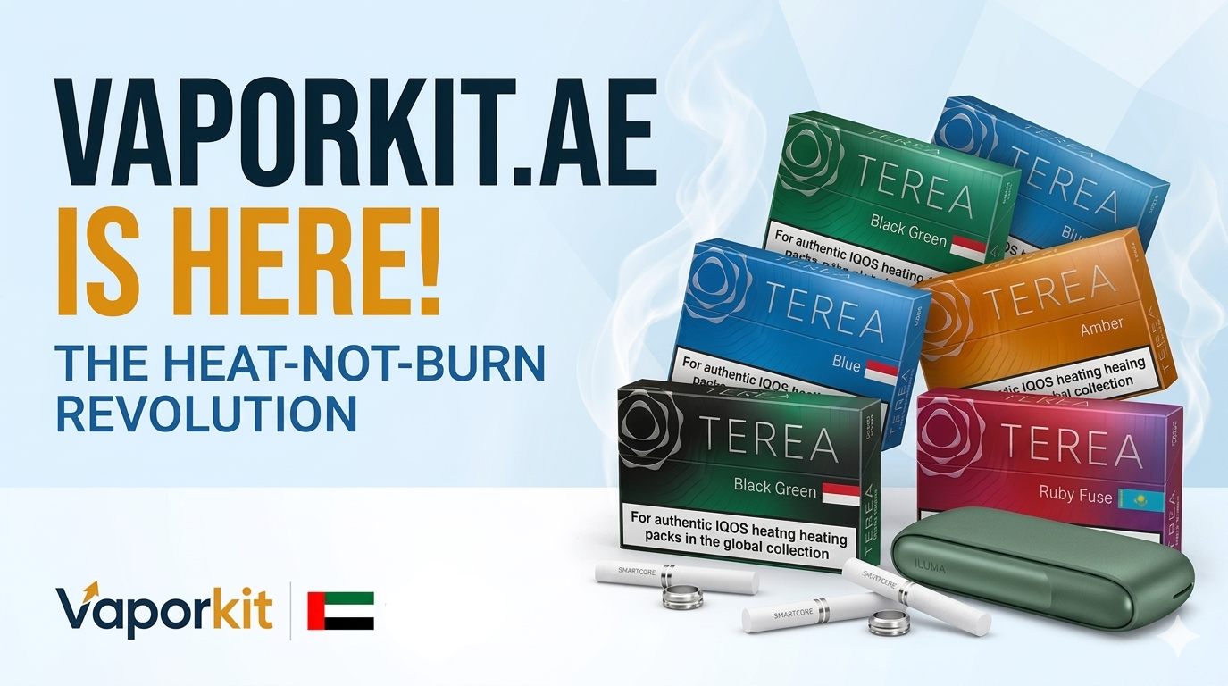 The Heat-Not-Burn Revolution Arrives: Announcing the Launch of Vaporkit.ae