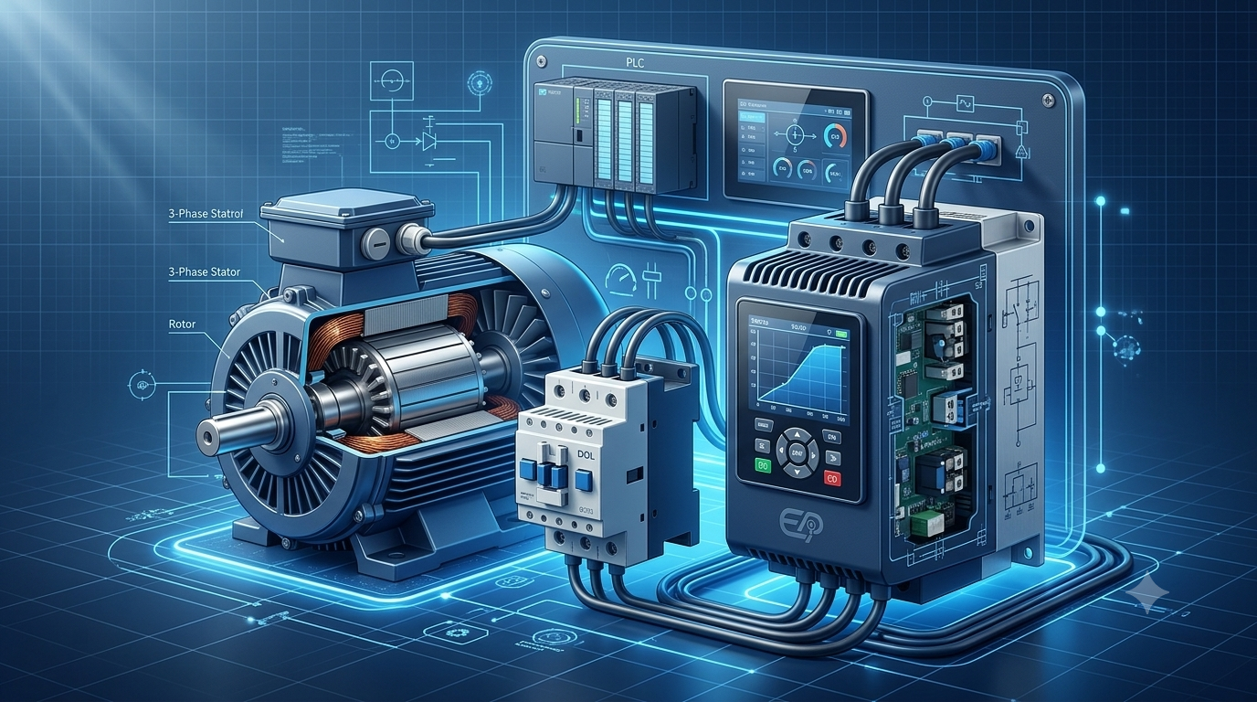 Industrial Motor Control Solutions: A Guide to Starters, Soft Starters, and Electric Motors