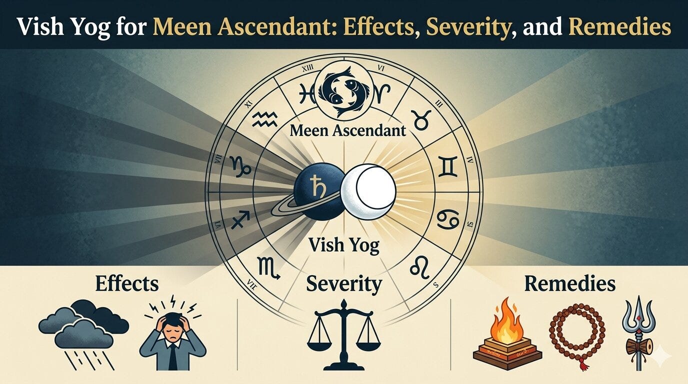 Vish Yog for Meen (Pisces) Ascendant: What It Means, Its Effects & Simple Remedies