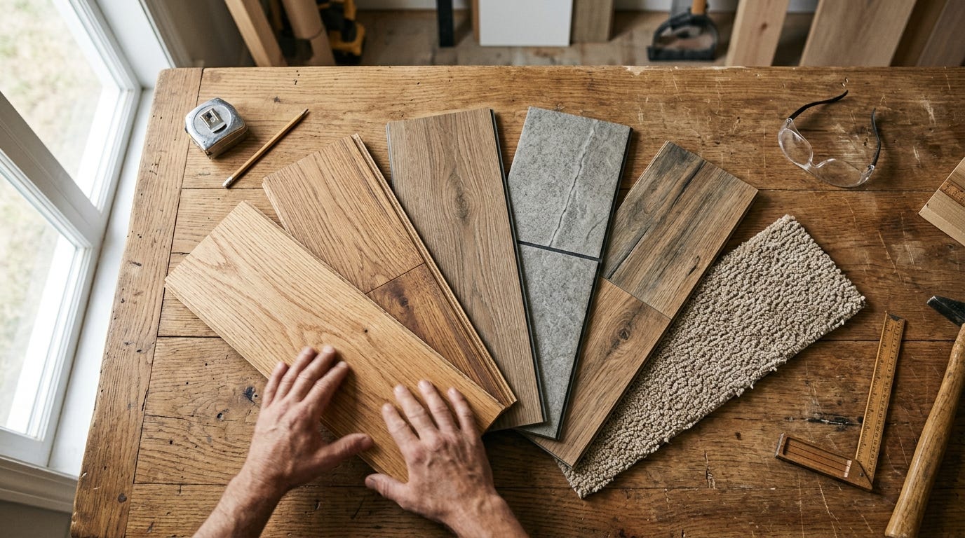 Flooring Materials Compared: Hardwood, Vinyl, Tile, Laminate, and Carpet