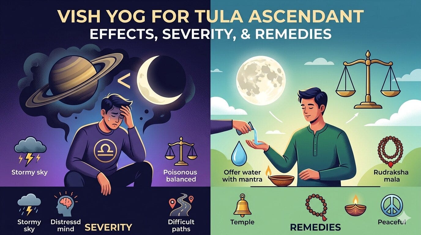 Vish Yog for Tula (Libra) Ascendant: Meaning, Effects, and Easy Vedic Remedies