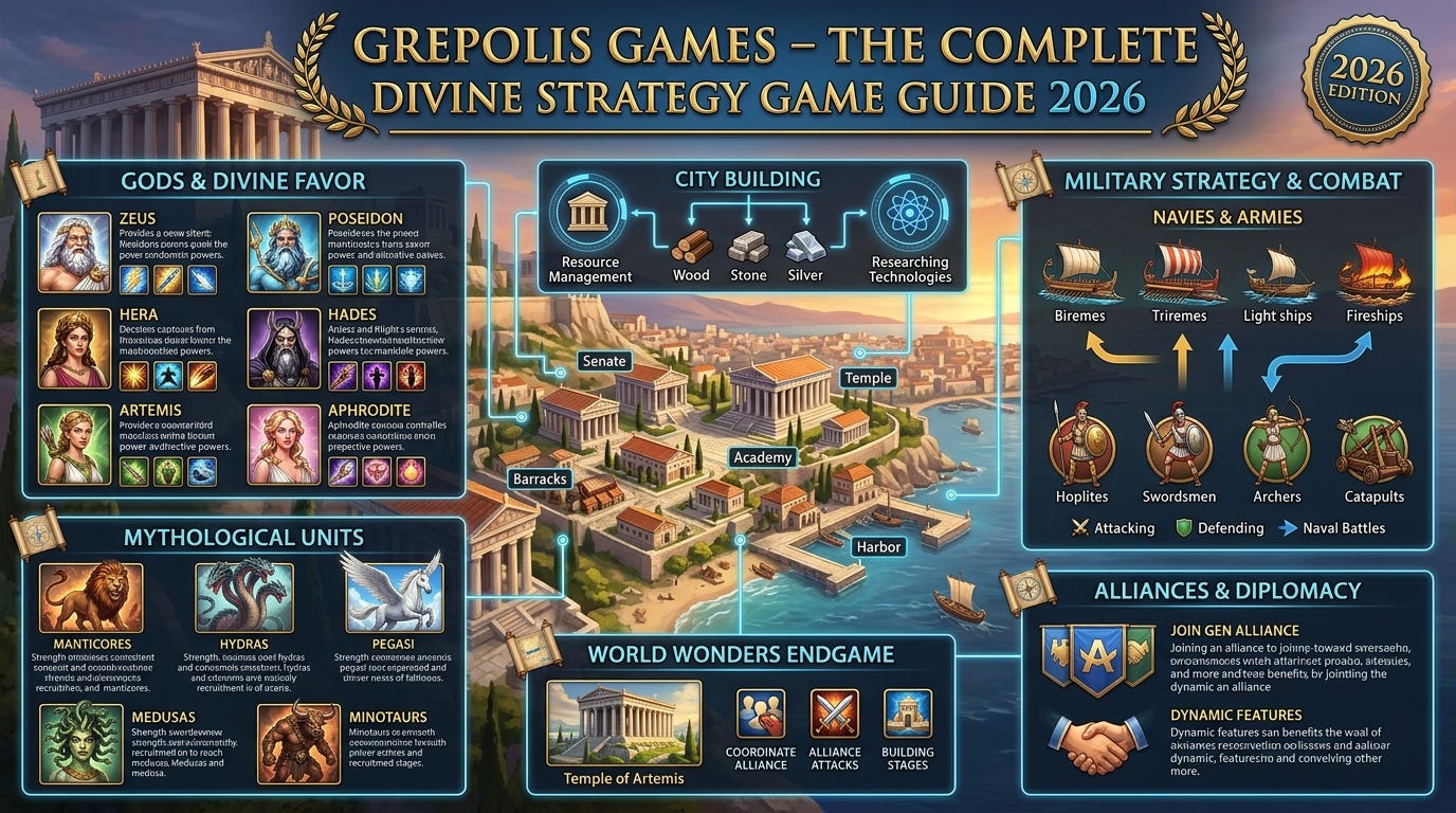 Grepolis Games — The Complete Divine Strategy Game Guide 2026