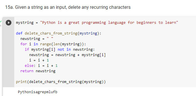 Use Python to Print the Characters in a String Only Once Python in Plain English