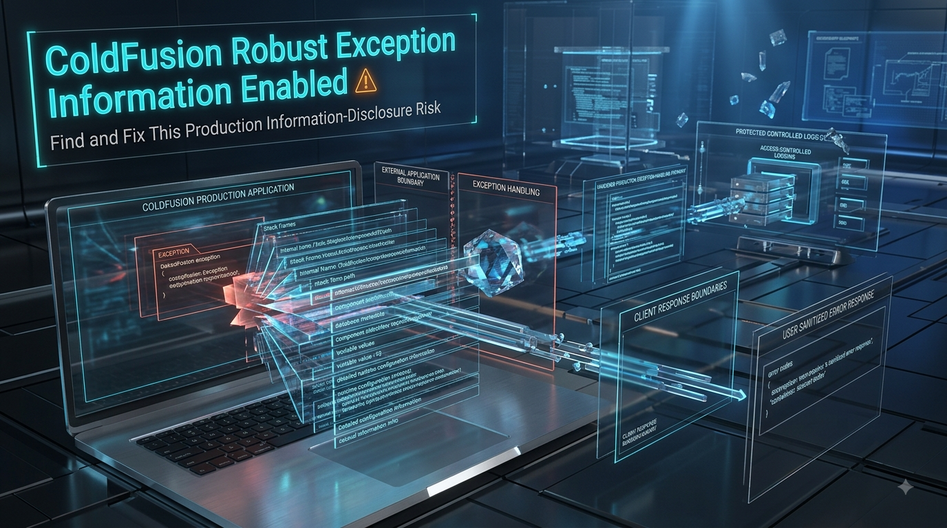 ColdFusion Robust Exception Information Enabled: How to Find and Fix This Production Risk