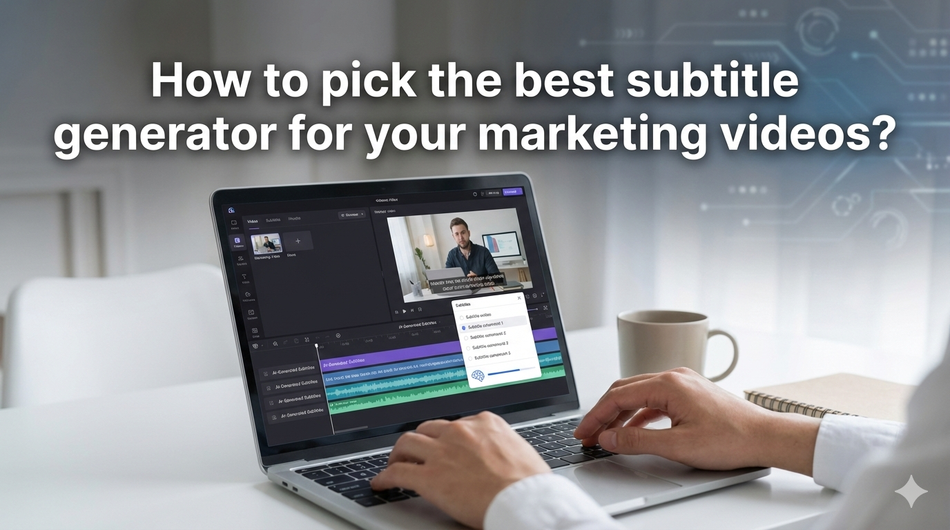 How to pick the best subtitle generator for your marketing videos?