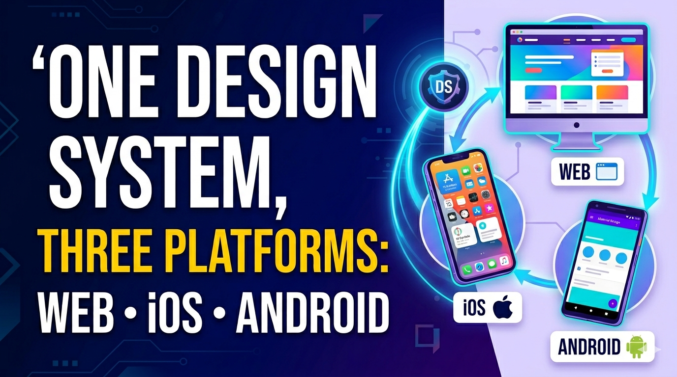 A single design system powering Web, iOS, and Android experiences — balancing consistency, scalability, and platform-specific best practices.