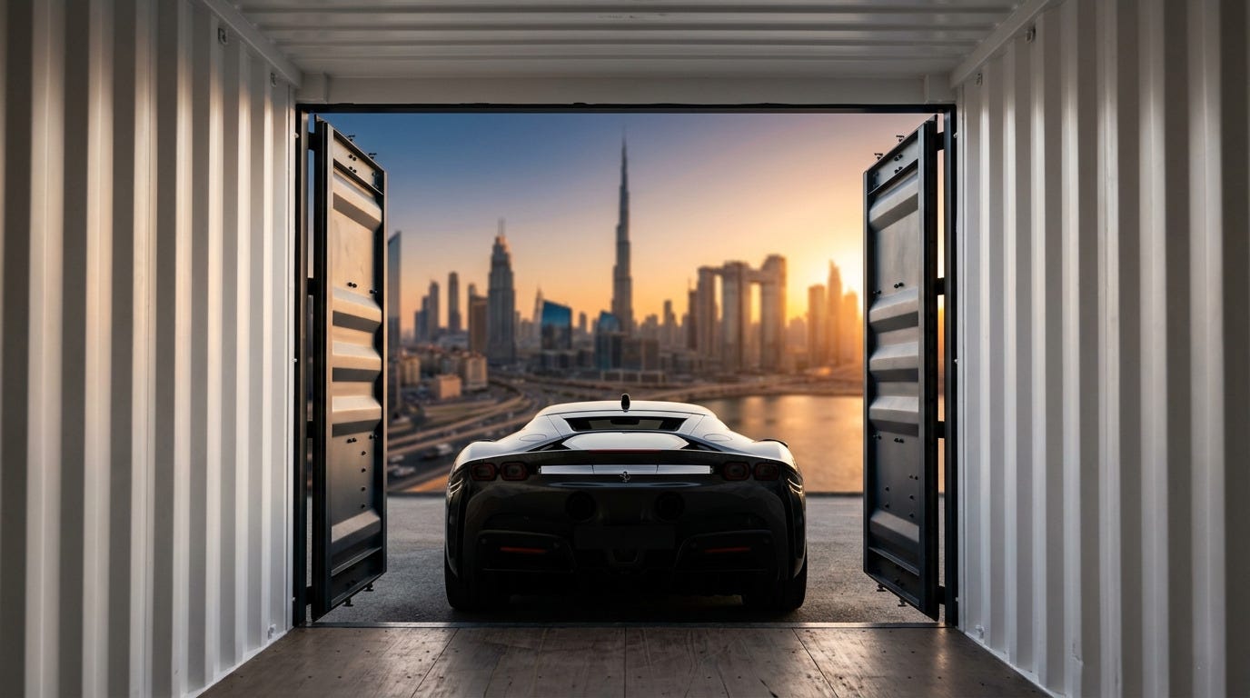 Importing Cars to Dubai from the USA and Europe: A Strategic Guide for Collectors and Dealers