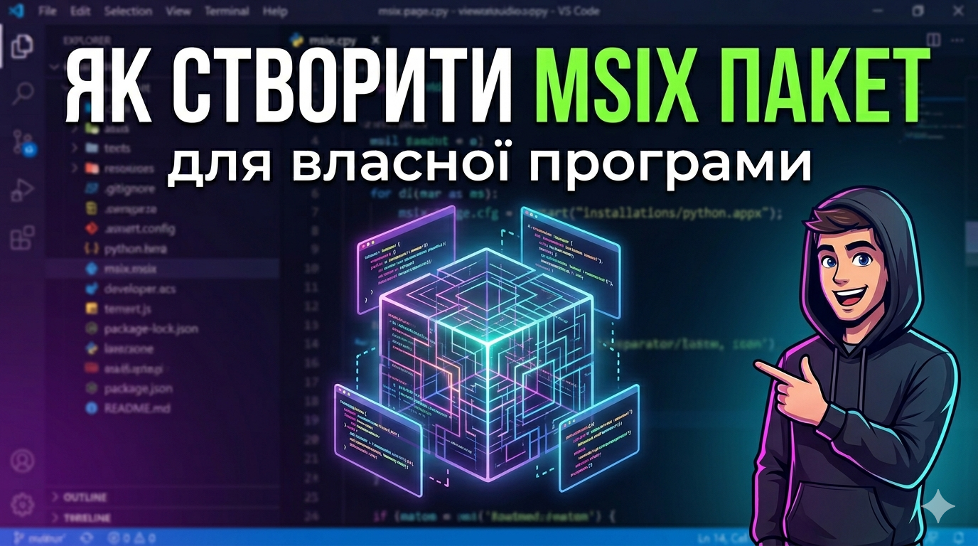 Як створити MSIX пакет для власної програми