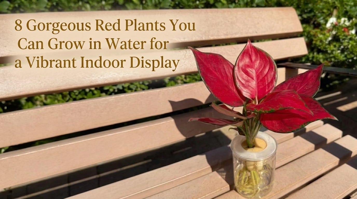 8 Gorgeous Red Plants You Can Grow in Water for a Vibrant Indoor Display