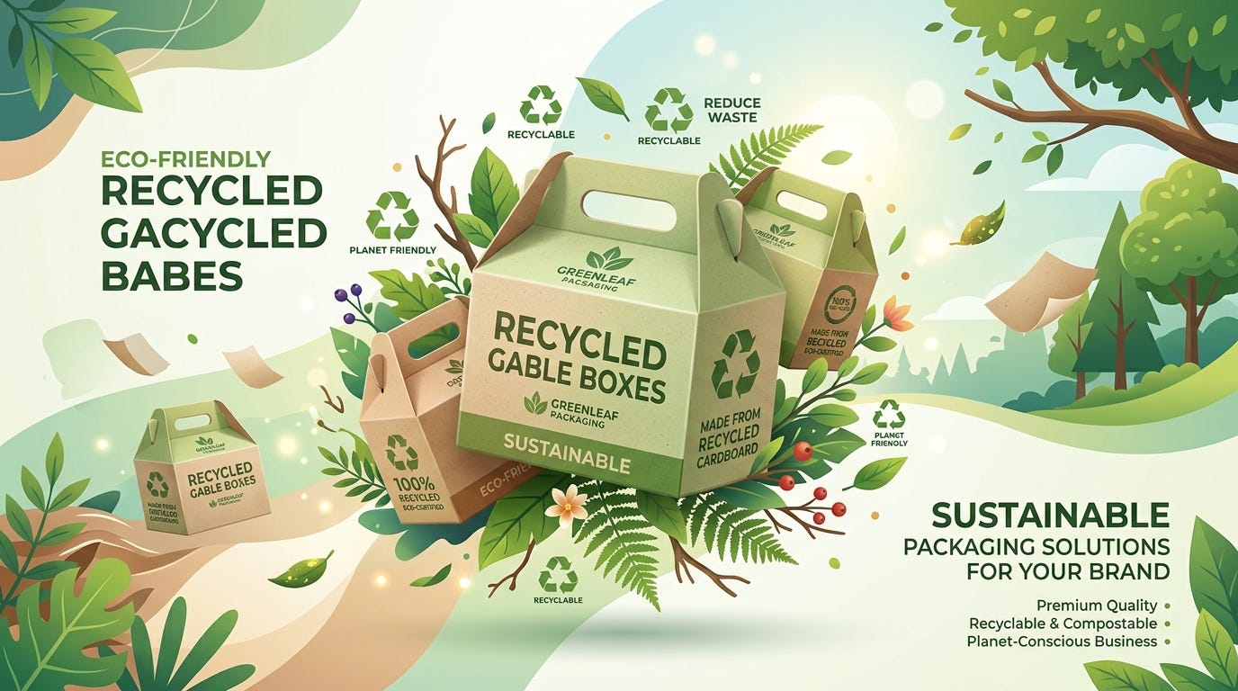 Eco-Friendly Gable Boxes: Sustainable Packaging Ideas