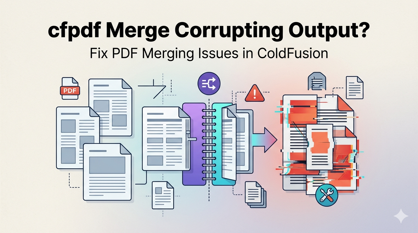 How to Fix ColdFusion cfpdf Merging Causing Corrupted Output