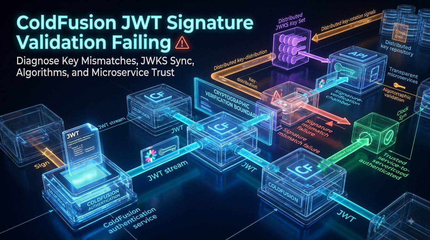 ColdFusion JWT Signature Validation Failing Across Microservices