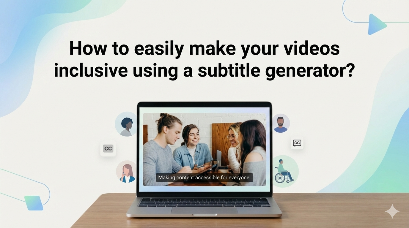 How to easily make your videos inclusive using a subtitle generator?