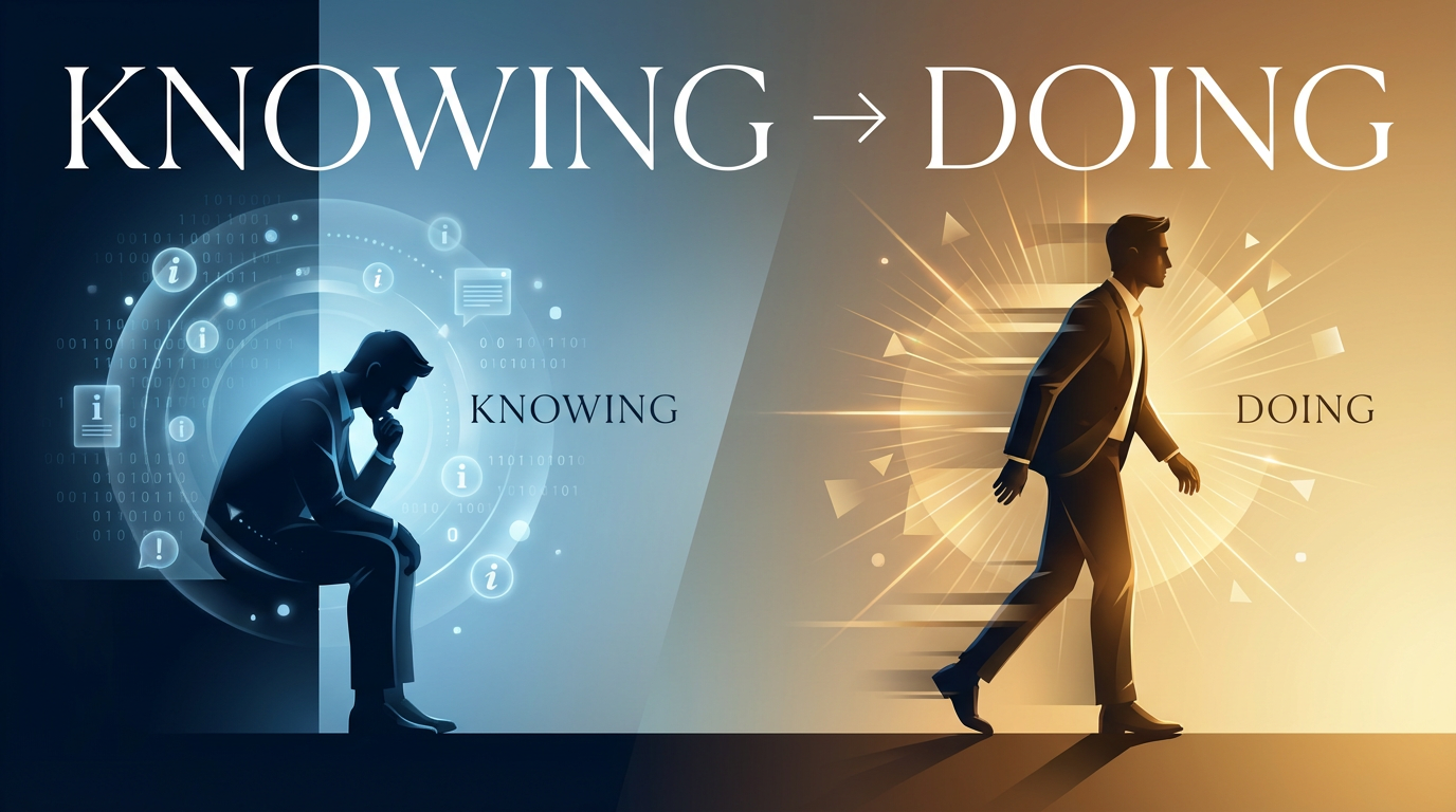 The Age of Knowing Is Here. The Age of Doing Is What Defines You.