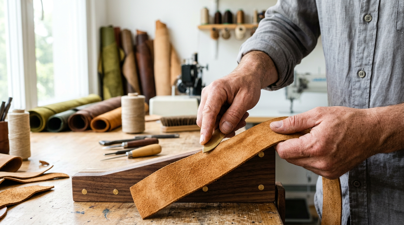 AI Generated Stock Photo for: The Oiled EvolutionI Traded My Polished Boots for Nubuck
